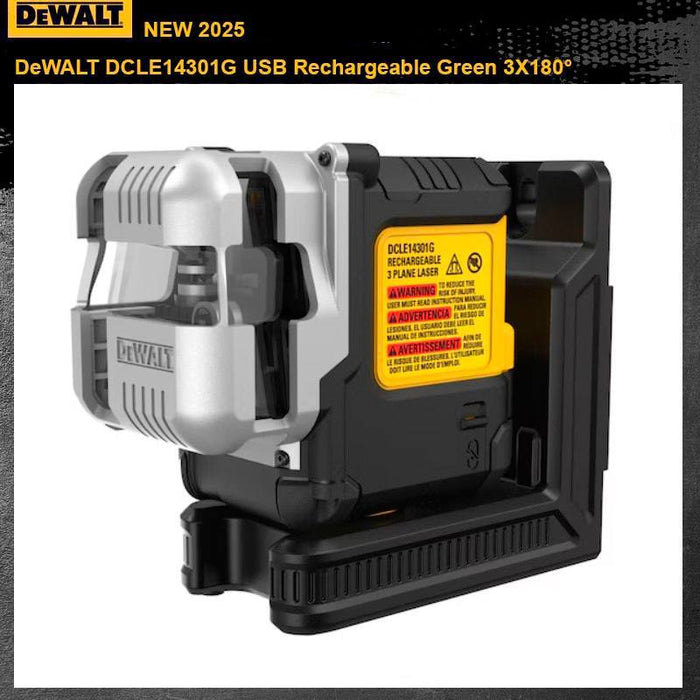 New DeWALT Type-C charging laser level introduced: DeWALT DCLE14301G and DeWALT DCLE14301GB