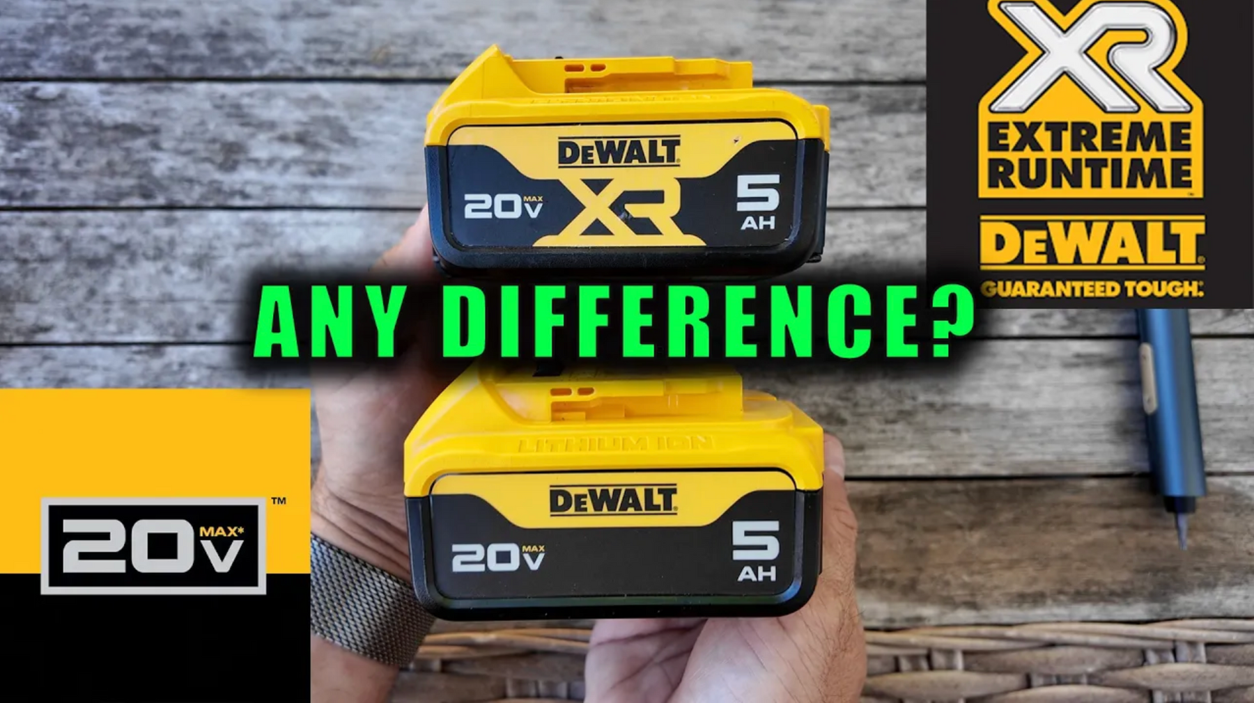 DeWALT MAX vs XR Batteries: I Opened Them Up — Here’s the Real Difference