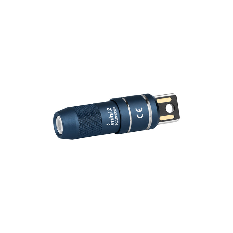 Olight imini 2 50 Lumens Rechargeable Magnetic Mini Flashlight Midnight Blue