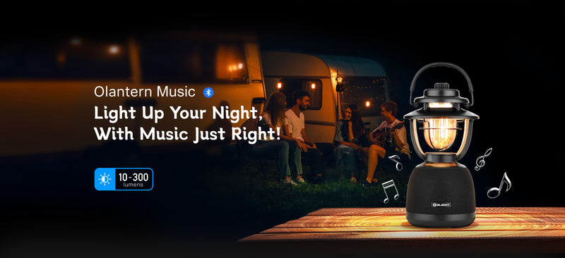 Olight Olantern Music Camouflage Led Lantern Light with Stereo (OLANTERNMUSCF)