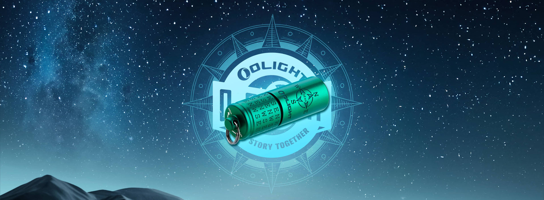 Olight i1R 2 Pro "Compass: Center" Limited Keychain Flashlight (I1R2PROCENTER)