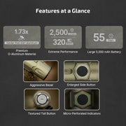 Olight Warrior Ultra Flashlight (Olive Green) (4)