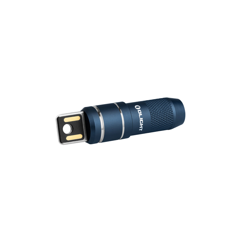 Olight imini 2 50 Lumens Rechargeable Magnetic Mini Flashlight Midnight Blue