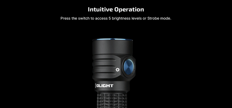 Olight Baton Turbo Black EDC Flashlight (BATONTURBOBKCW)
