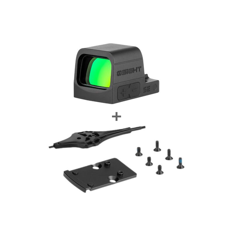 Olight Osight SE Enclosed Green Dot Optic 6 MOA + RMR to RMSc Adapter Plate Bundle