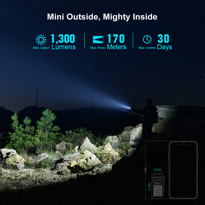 Olight Baton 4 Regal Blue EDC Flashlight (BATON4RGBU)