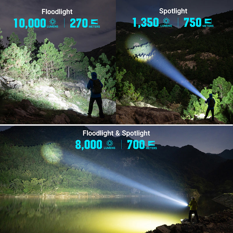 Olight Marauder Mini 2 Compact Powerful Flashlight Midnight Blue
