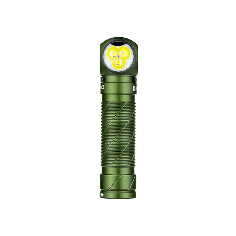 DIY Bundle Perun 3 Headlamp 3000 Lumens White Light and Red Light OD Green