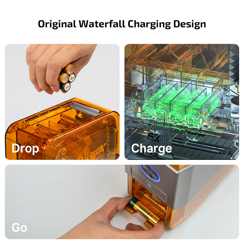 Olight Ostation X 3-in-1 Automatic Rechargeable AA Battery Charger (OSTATIONXAA)