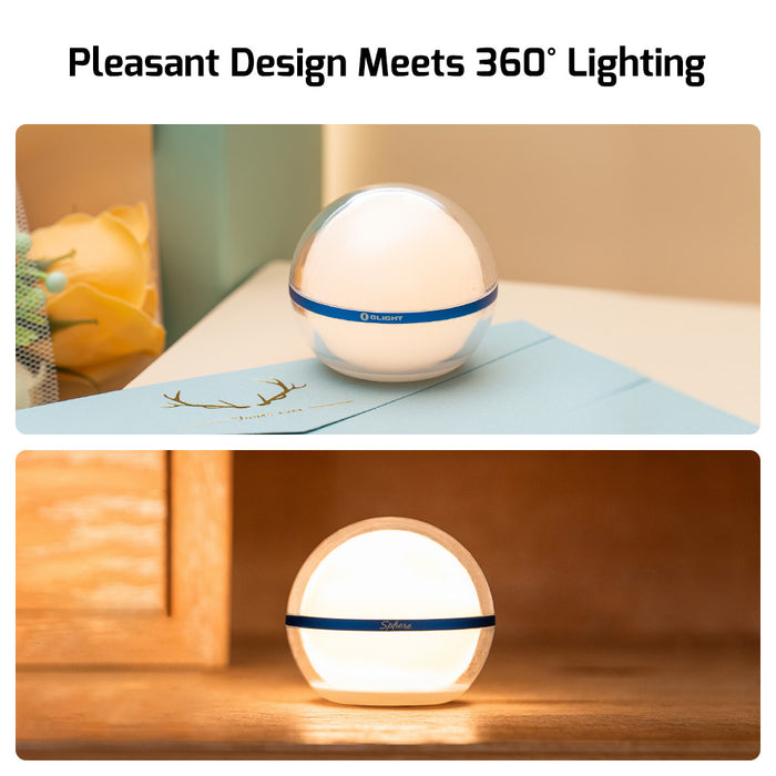 Olight Sphere Ambient Light with App Control Blue Type C charging