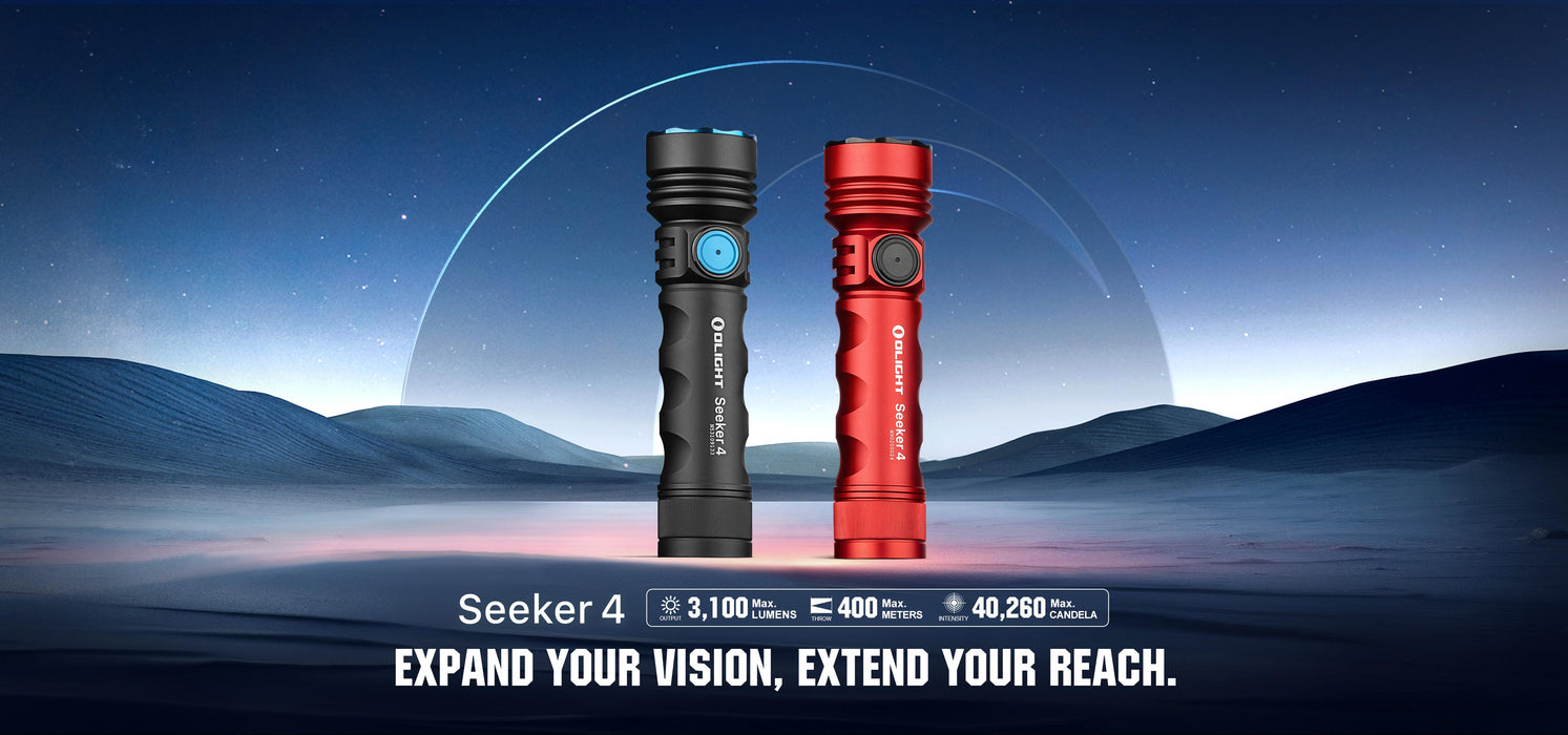 Olight Seeker 4 Matte Black EDC Flashlight (SEEKER4MTBK)