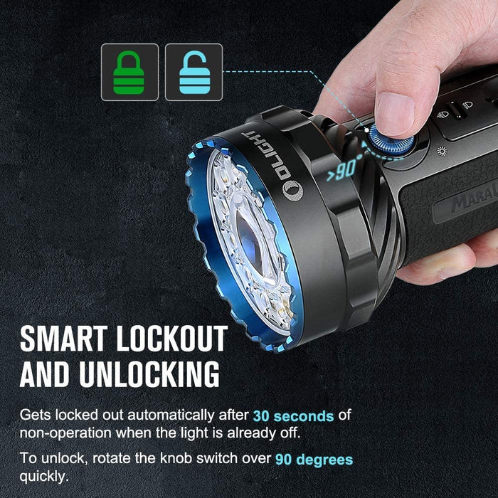 Olight Marauder 2 Powerful Flashlight (MARAUDER2BK)