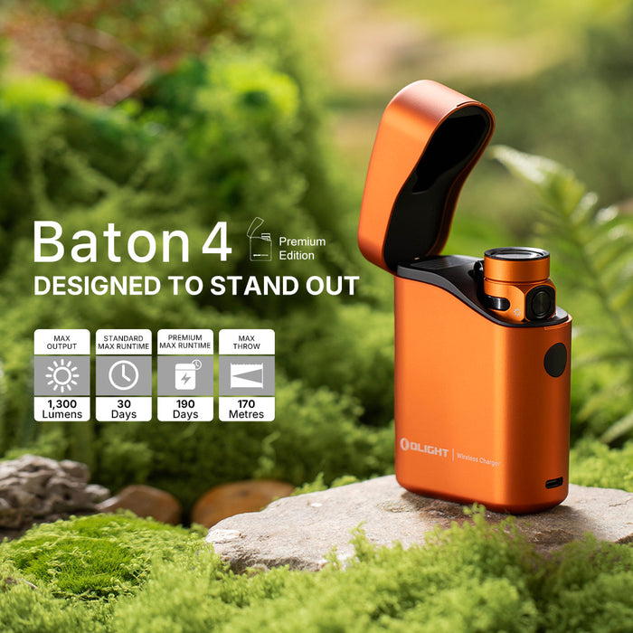 Olight Baton 4 Premium Edition Orange (BATON4KITOG)