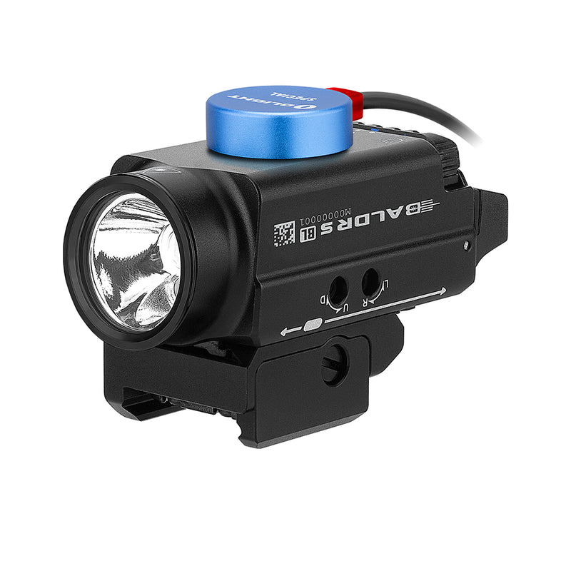 Olight Baldr S Rail Black with Green laser Mounted Light 800 Lumens (BALDRSBK)