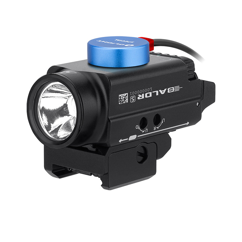 Olight Baldr S Rail Black with Green laser Mounted Light 800 Lumens (BALDRSBK)