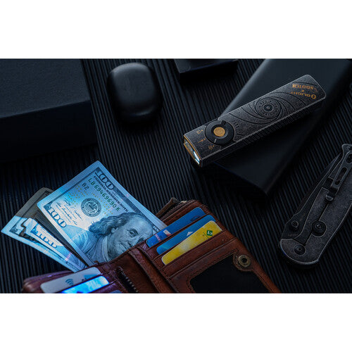 Olight Arkfeld Pro Class 3R CW LED EDC Flashlight Sootch Edition Stonewashed Ti Limited