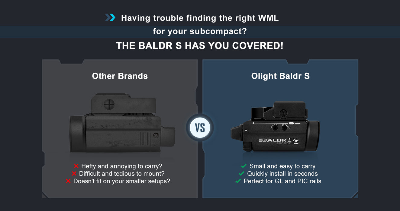 Olight Baldr S Flat Dark Earth Tactical Light (BALDRSFLDKET)