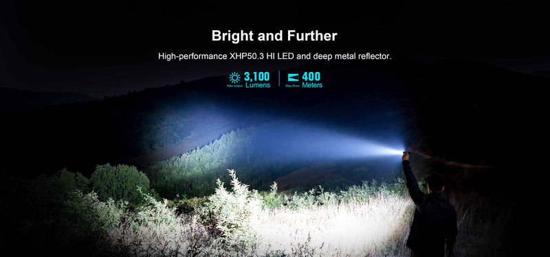 Olight Seeker 4 Red EDC Flashlight (SEEKER4RD)