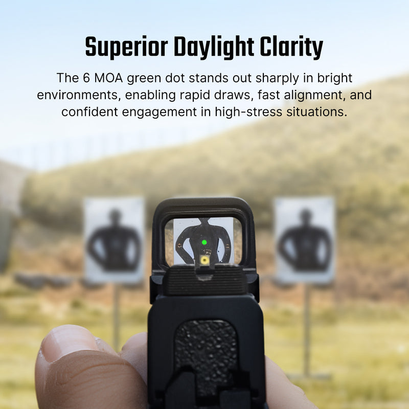 Olight Osight SE Enclosed Green Dot Optic 6 MOA Dot RMSc Footprint Black
