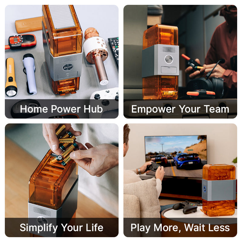 Olight Ostation X 3-in-1 Automatic Rechargeable AA Battery Charger (OSTATIONXAA)