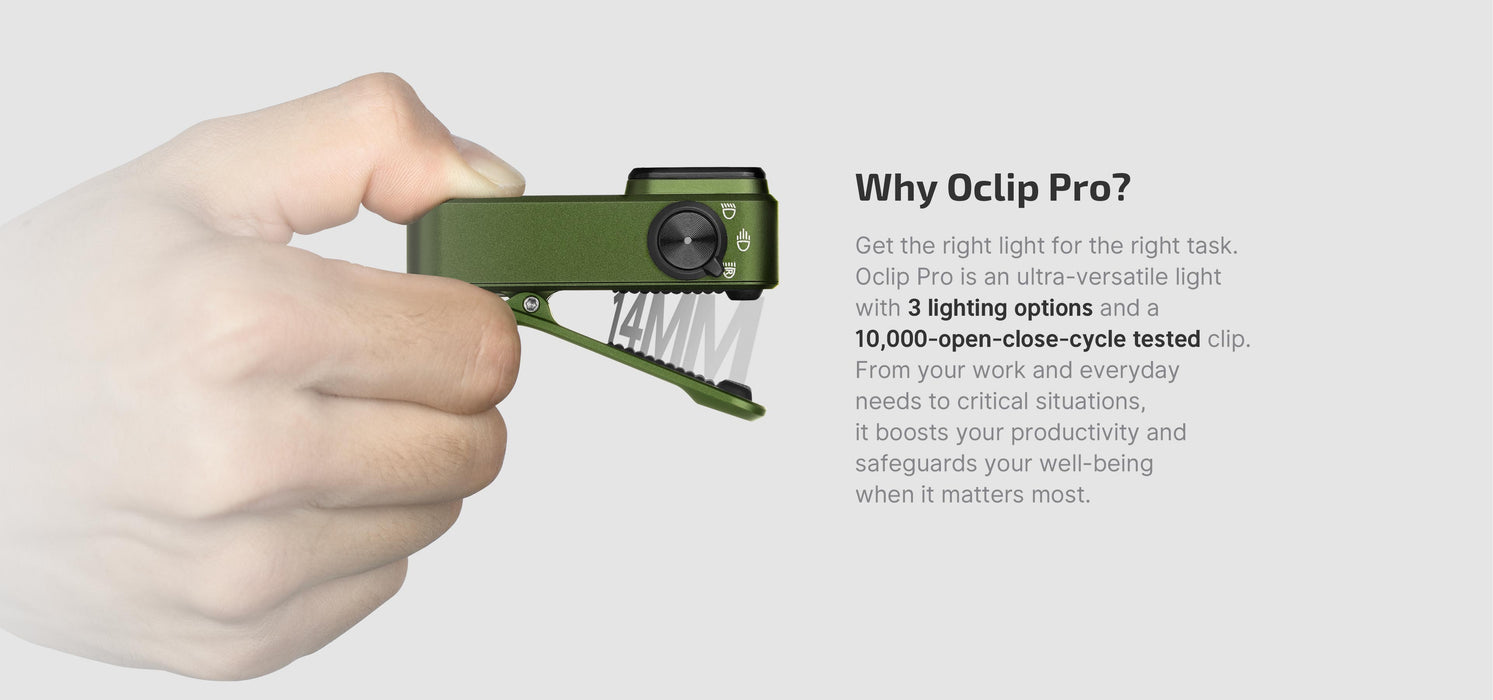 Olight Oclip Pro Black Clip Light (OCLIPPROBK)