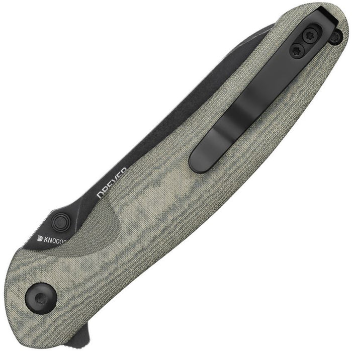 Olight Drever EDC Knife OD Green Micarta Handle N690 Steel Blade