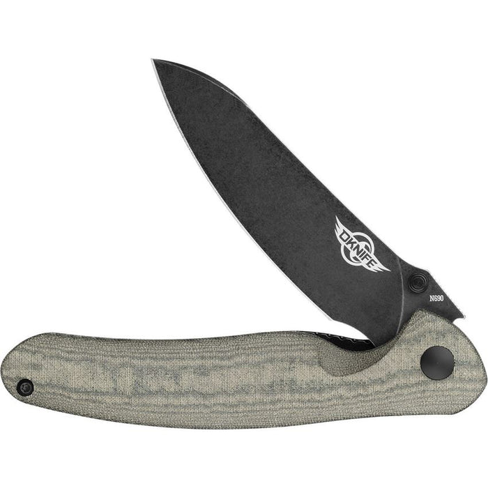 Olight Drever EDC Knife OD Green Micarta Handle N690 Steel Blade