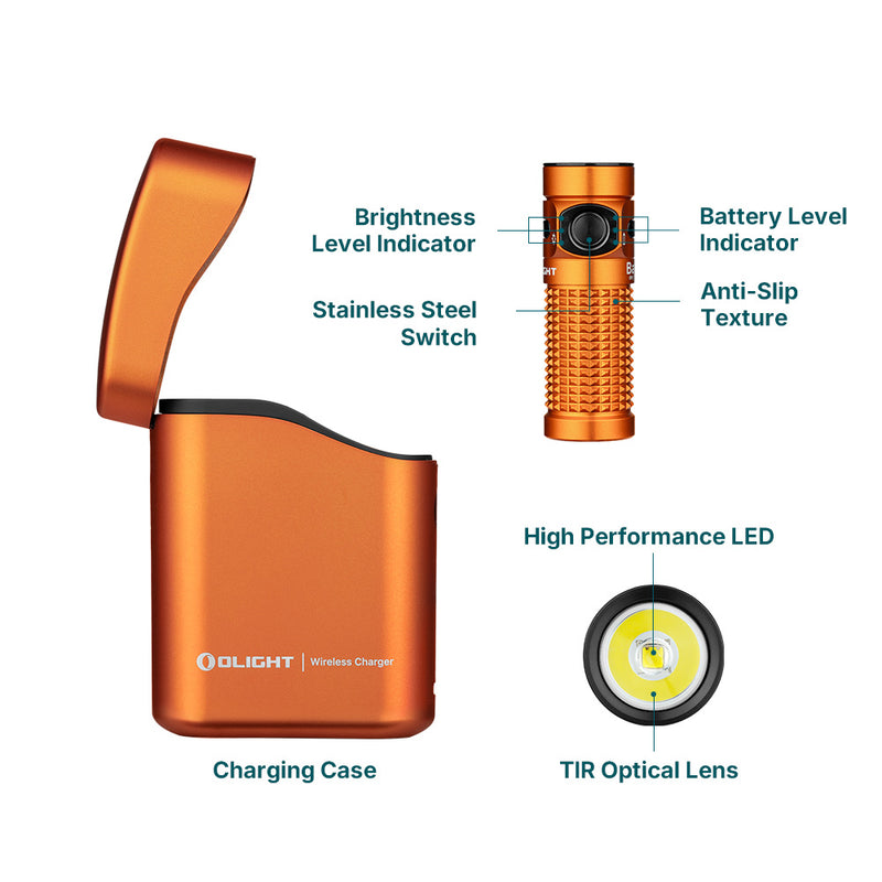 Olight Baton 4 Premium Edition Orange (BATON4KITOG)