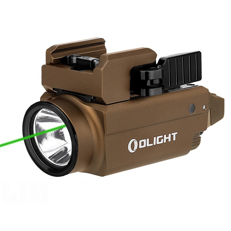 Olight Baldr S Desert Tan Tactical Light & Green Laser (BALDRSDT)