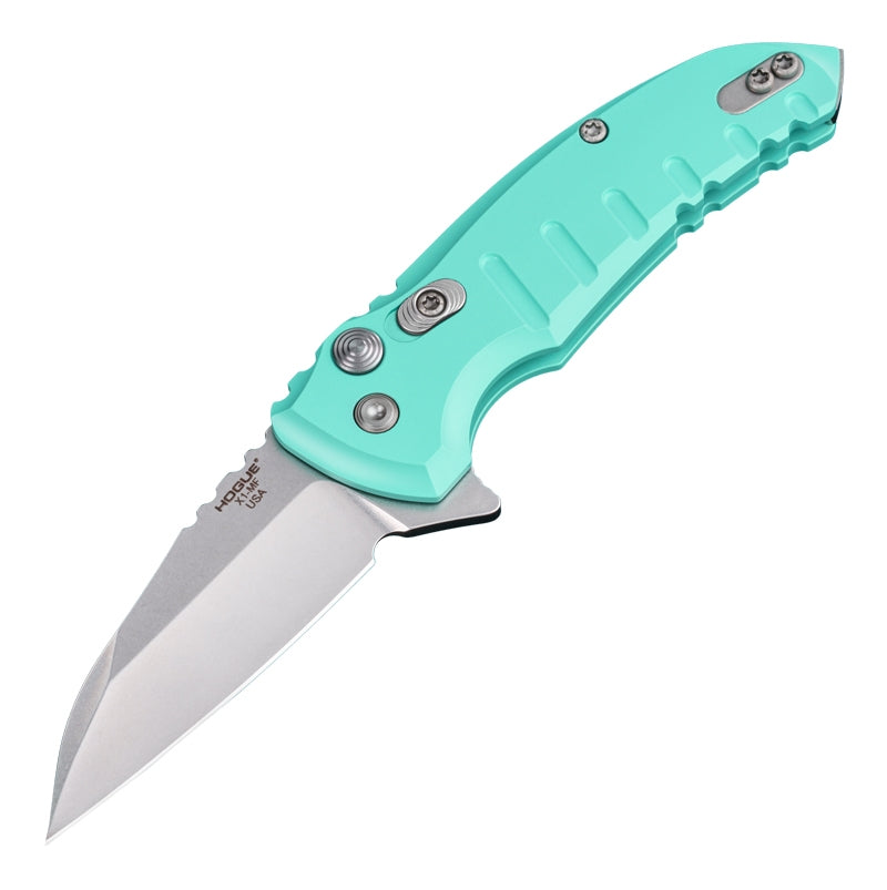 Hogue X1 Microflip Button Lock Teal Knife [24163]