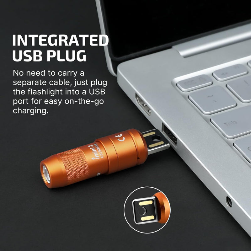 Olight imini 2 Rechargeable Mini Flashlight Orange
