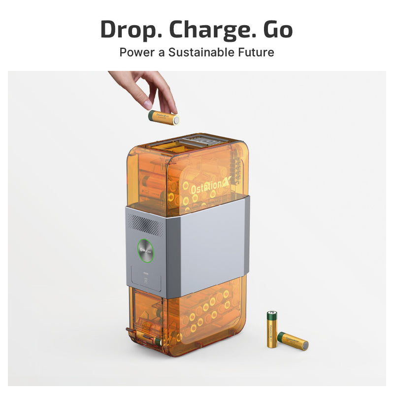 Olight Ostation X 3-in-1 Automatic Rechargeable AA Battery Charger (OSTATIONXAA)