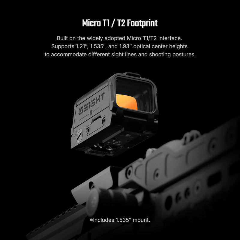 Olight Osight R Red Dot Sight with ORH-193 High Picatinny Mount (OSIGHTRRD)