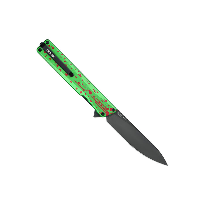 Olight AION Zombie Green Flipper Folding Pocket Knife Nitro‑V Steel (Ostap Hel Design)