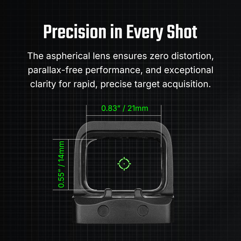 Olight Osight SE Enclosed Green Dot Optic 2 MOA Dot 32 MOA Circle RMSc Footprint Black