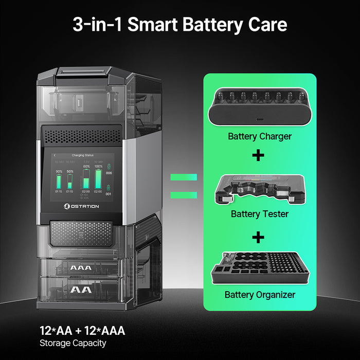 Olight Ostation 2 Pro Series 3-in-1 Smart Hub Charger ( or AA and AAA rechargeable batteries )