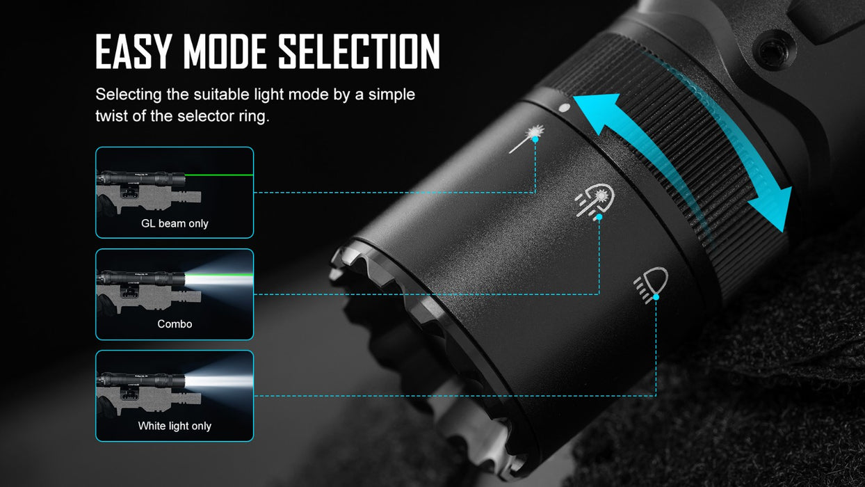 Olight Odin GL Tactical Flashlight (ODINGLPBK0