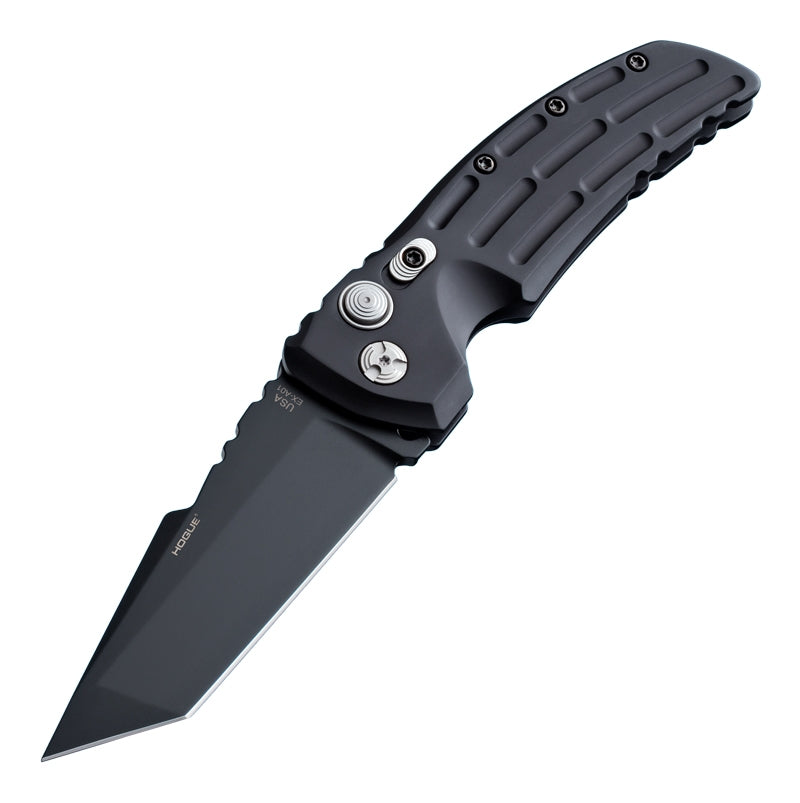 Hogue Auto Ex-A01 Button Lock Black Knife [34120]