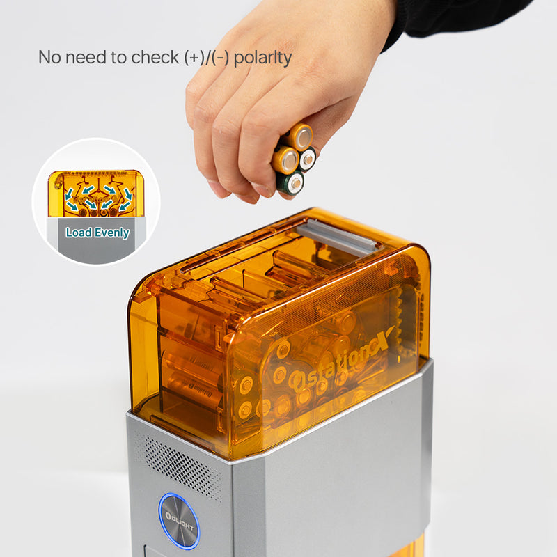 Olight Ostation X 3-in-1 Automatic Rechargeable AA Battery Charger (OSTATIONXAA)