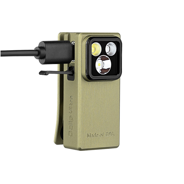 Olight Oclip Ultra Olive Green + BONUS: Oclip Ultra Patch Gift (B0DTG49MBC)