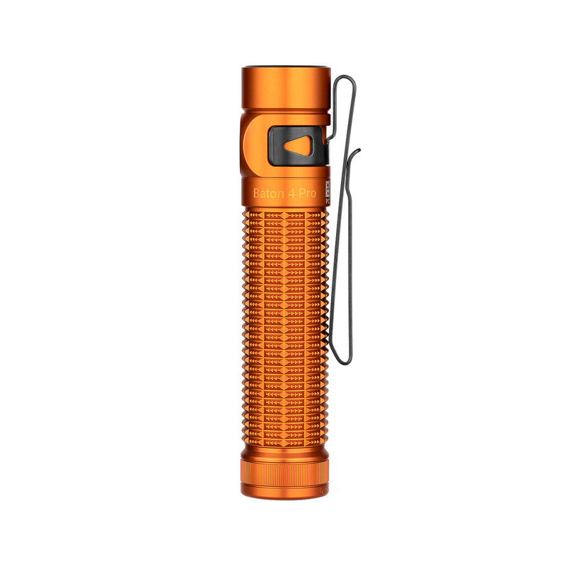Olight Baton 4 Pro Orange CW EDC Flashlight - 1600 Lumens USB-C
