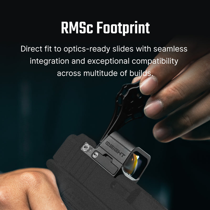 Olight Osight SE Enclosed Red Dot Optic 2 MOA Dot 32 MOA Circle RMSc Footprint Black