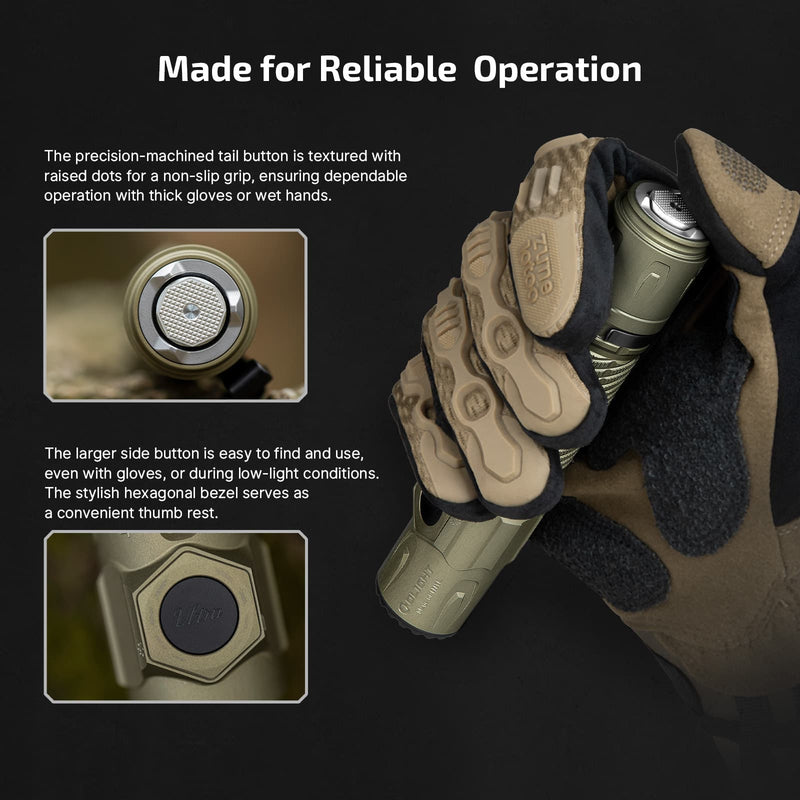 Olight Warrior Ultra Flashlight (Olive Green) (7)