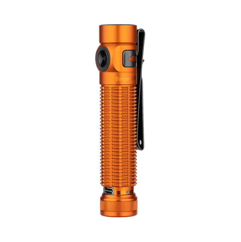 Olight Baton 4 Pro Orange CW EDC Flashlight - 1600 Lumens USB-C