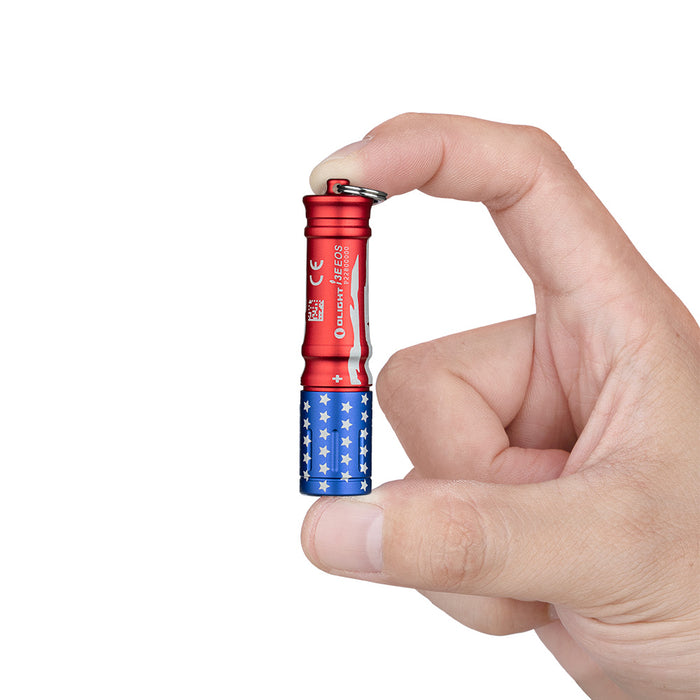 i3E EOS Keychain Flashlight Stars & Stripes Edition (I3ESTARSSTRIPES)