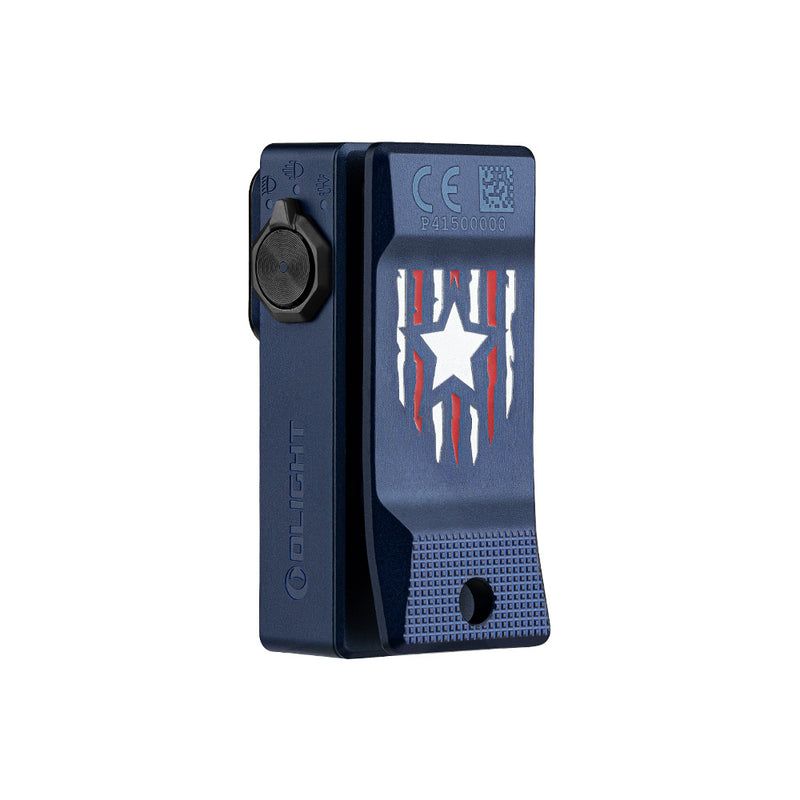 Oclip Ultra Stars & Stripes Edition Clip-On EDC Light with Flood, Spot, and UV Modes