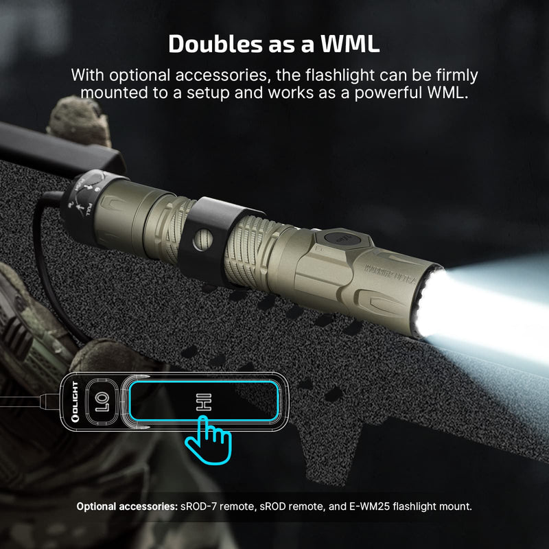 Olight Warrior Ultra Flashlight (Olive Green) (8)