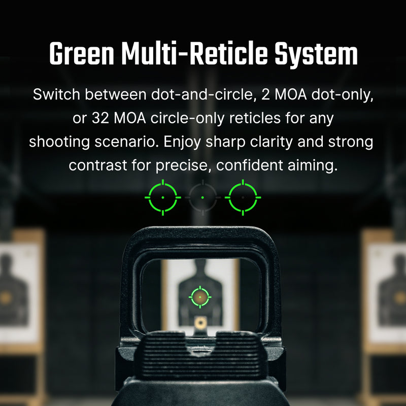 Olight Osight SE Enclosed Green Dot Optic 2 MOA Dot 32 MOA Circle RMSc Footprint Black