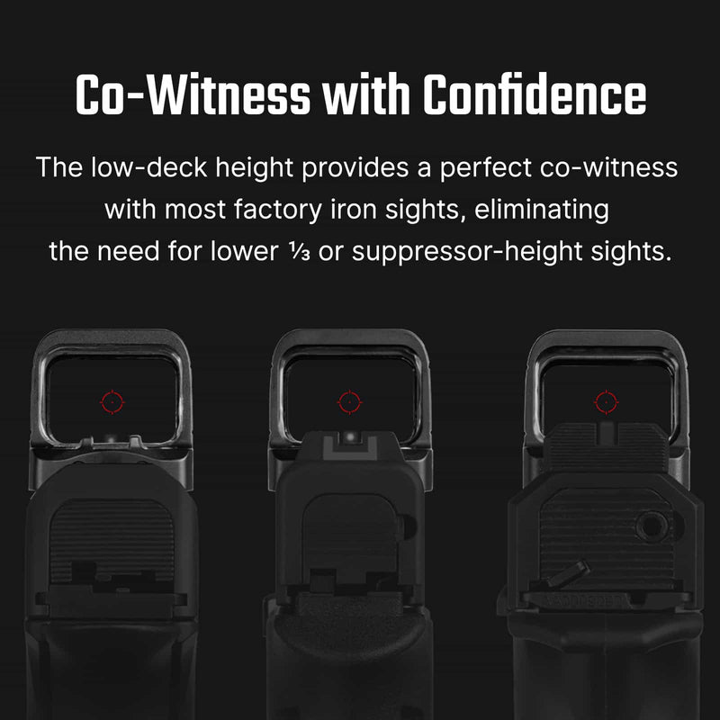 Olight Osight SE Enclosed Red Dot Optic 2 MOA Dot 32 MOA Circle RMSc Footprint Black
