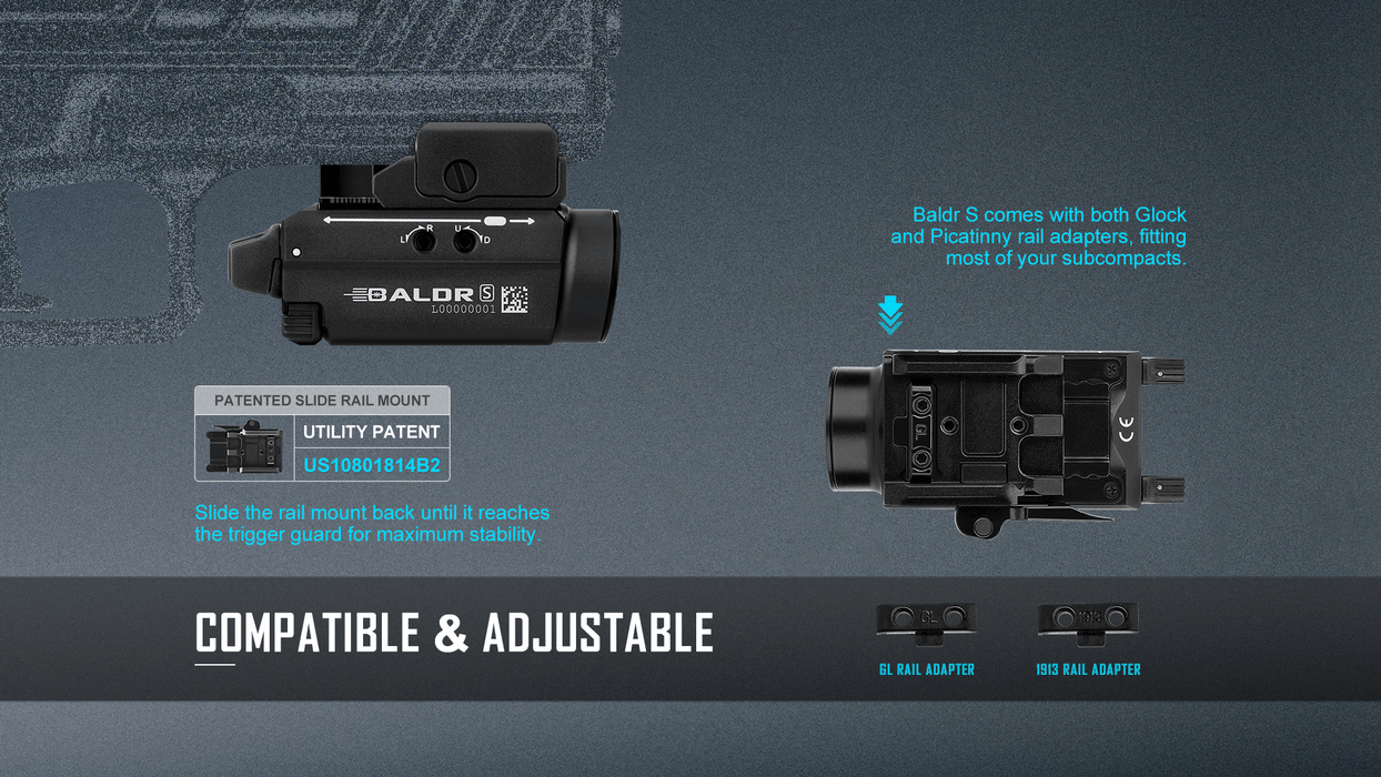 Olight Baldr S BL Desert Tan Rail Mounted Light (BALDRSBLDT)
